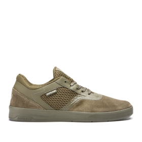 Supra Mens SAINT Low Top Shoes Olive/olive | US-52393